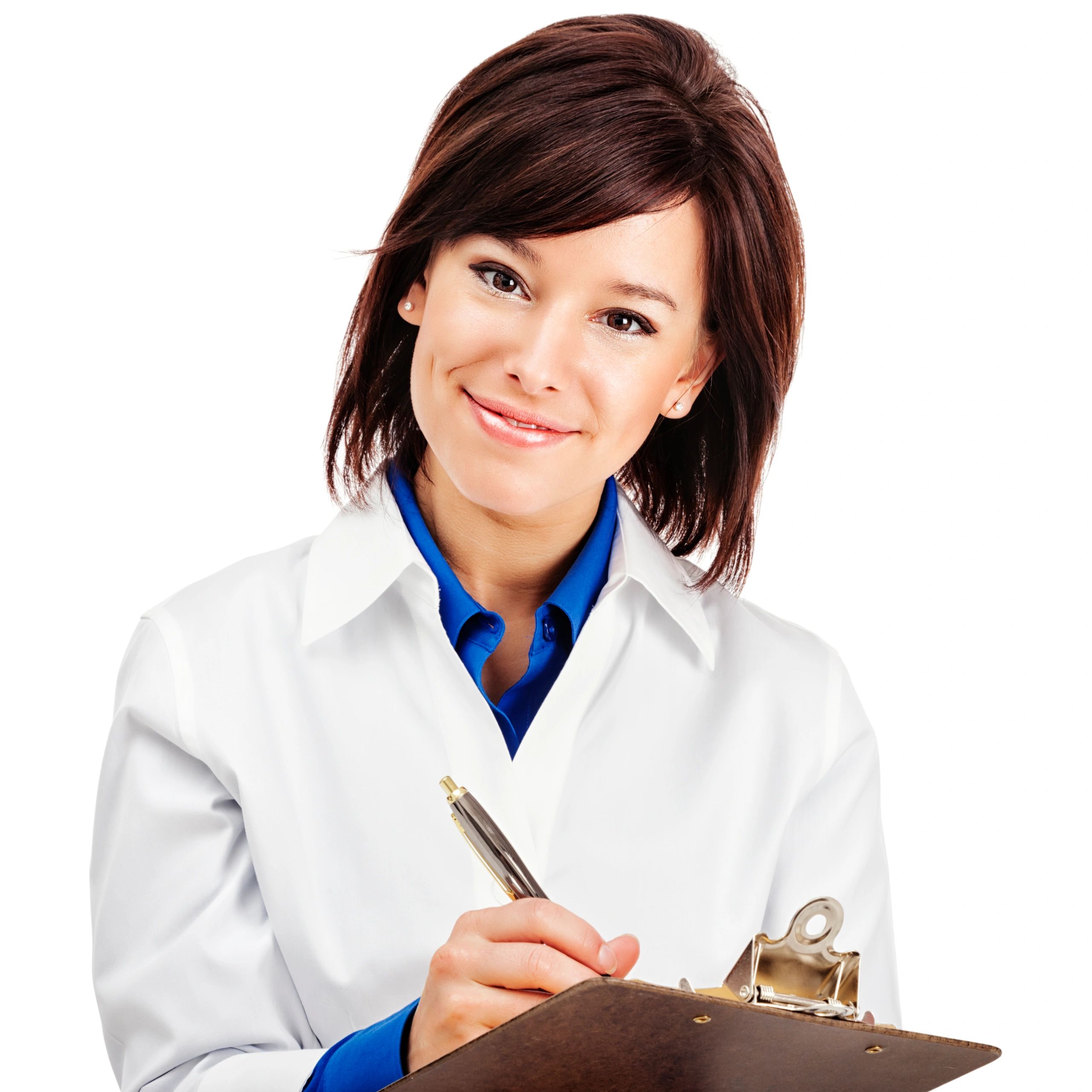 Medical professional with clipboard