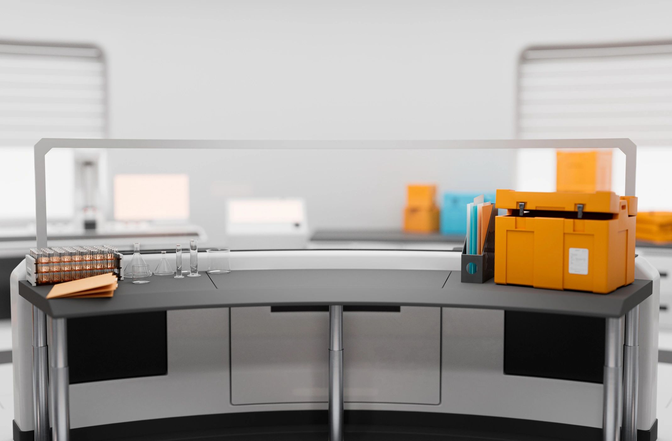 Laboratory desk representing quality systems and operational discipline