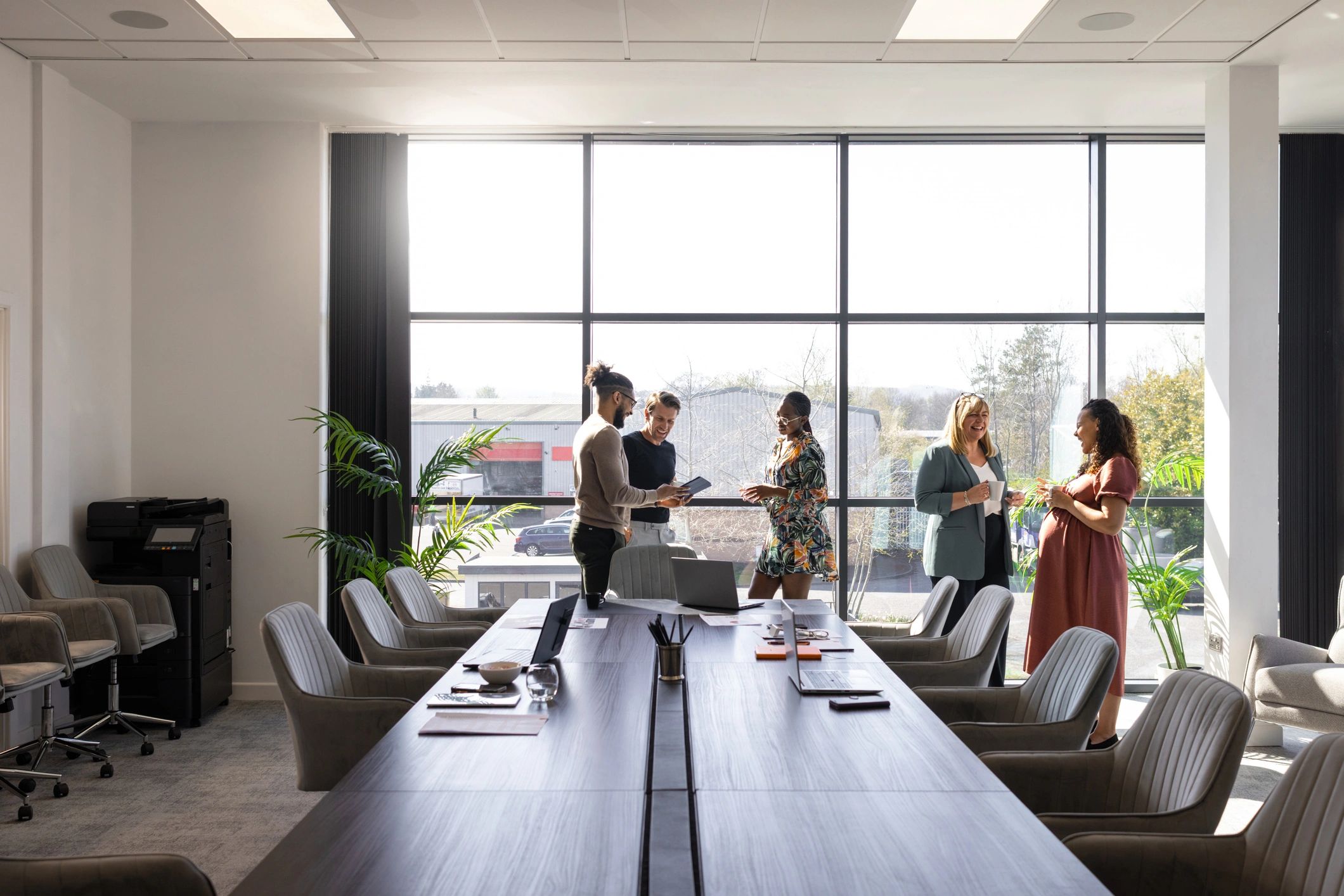 Business colleagues in a healthcare finance meeting